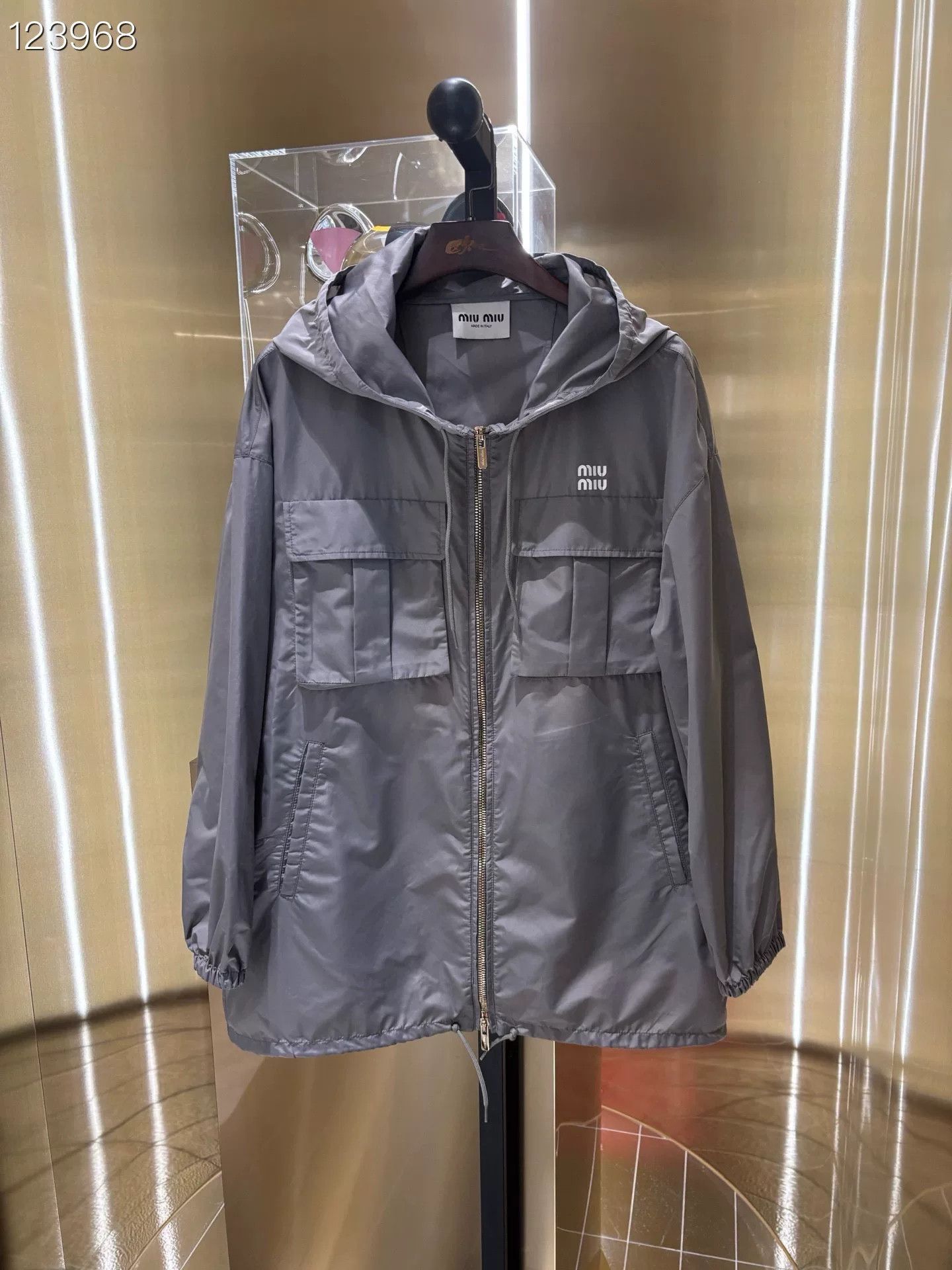 Miu Miu Miu Miu 24SS Gray Pocket Utility Jacket Size S / US 4 / IT 40 - 1 Thumbnail
