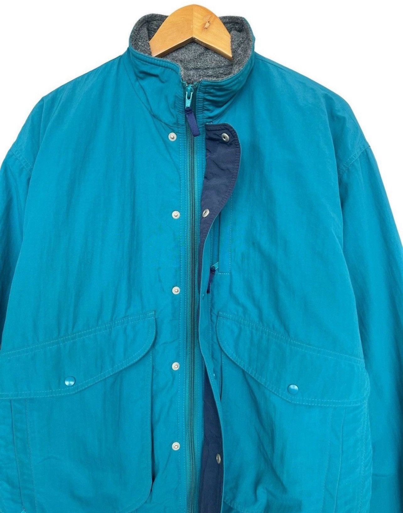 L.L. Bean Vintage 90s LL Bean Button Up Green Jacket Made In Usa Size US L / EU 52-54 / 3 - 9 Thumbnail