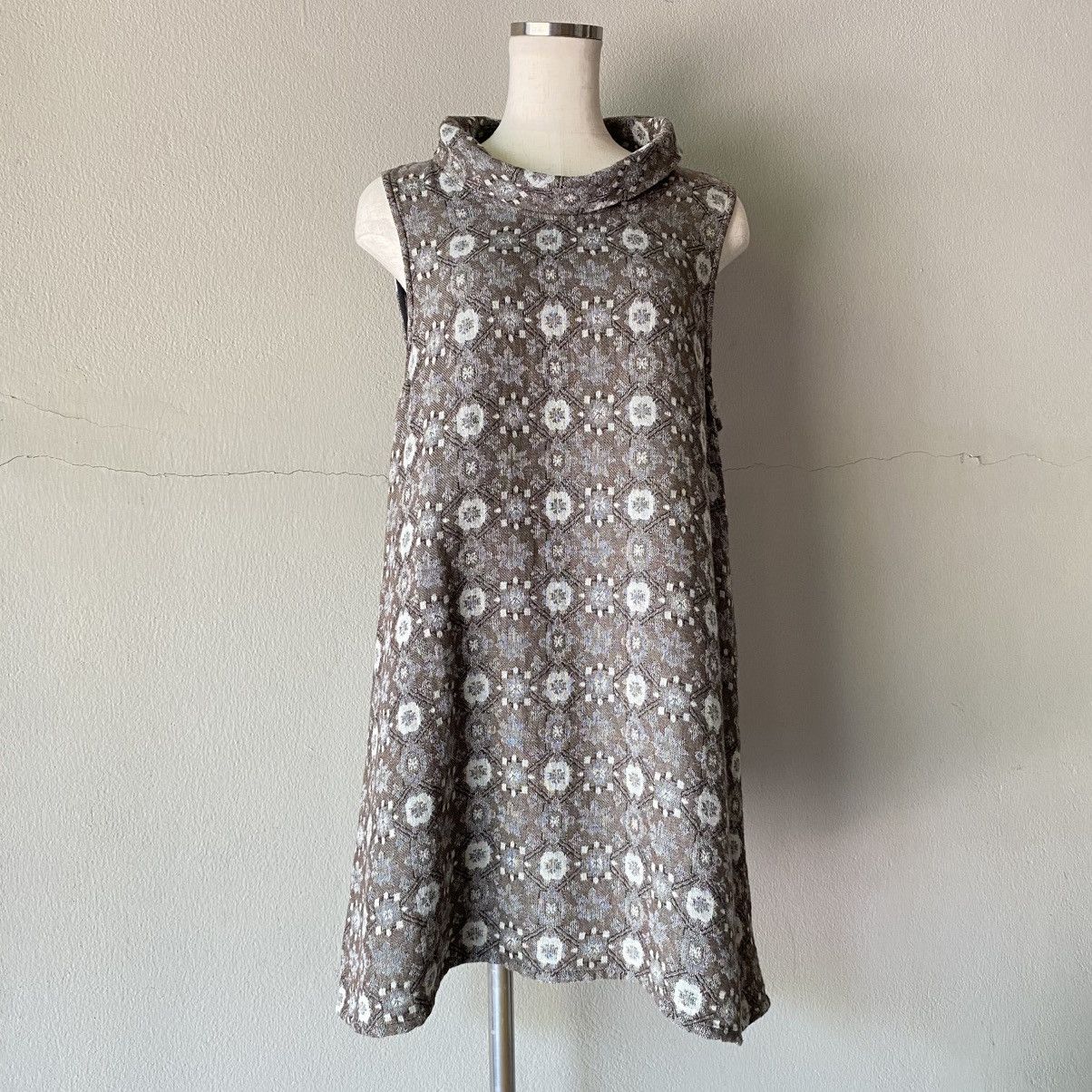 Designer × Japanese Brand Apsara Gray Sleeveless Knit Dress Size S / US 4 / IT 40 - 3 Thumbnail