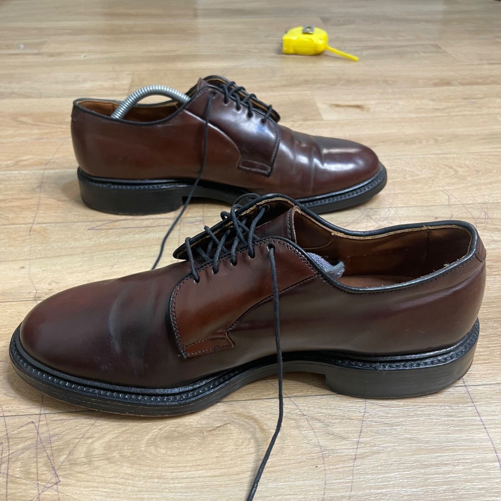 Allen Edmonds Allen Edmonds Park Avenue Oxfords Dress Shoes Brown Leather Size US 7 / EU 40 - 7 Thumbnail
