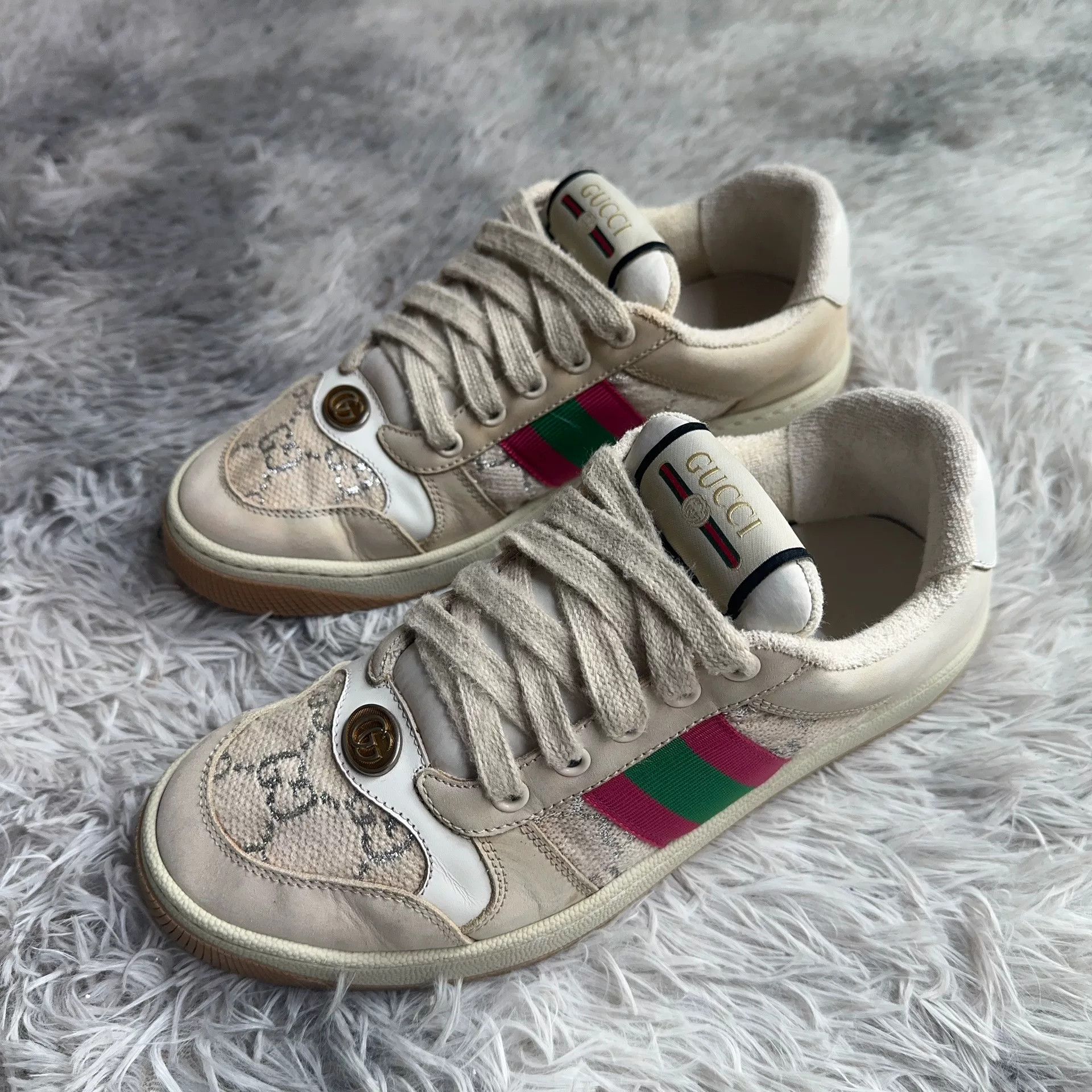 Gucci Gucci Lowtop Sneakers 37 Women Size US 6.5 / IT 36.5 - 1 Thumbnail