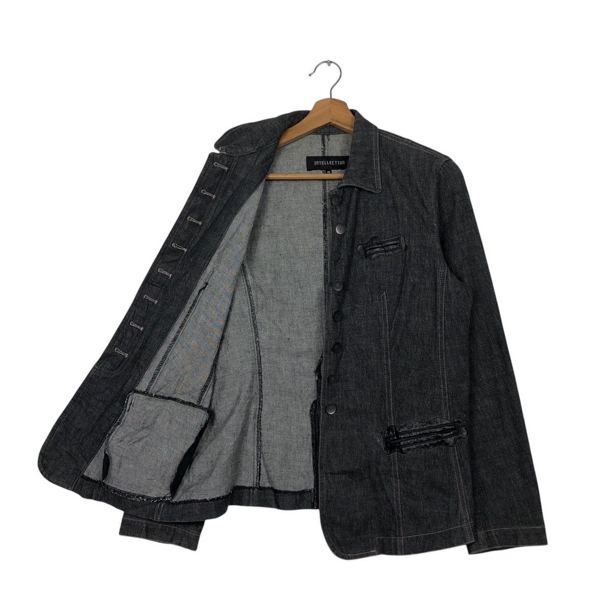 Issey Miyake 📌Vintage Chore Worker Denim Jacket Intellection Size US M / EU 48-50 / 2 - 12 Thumbnail