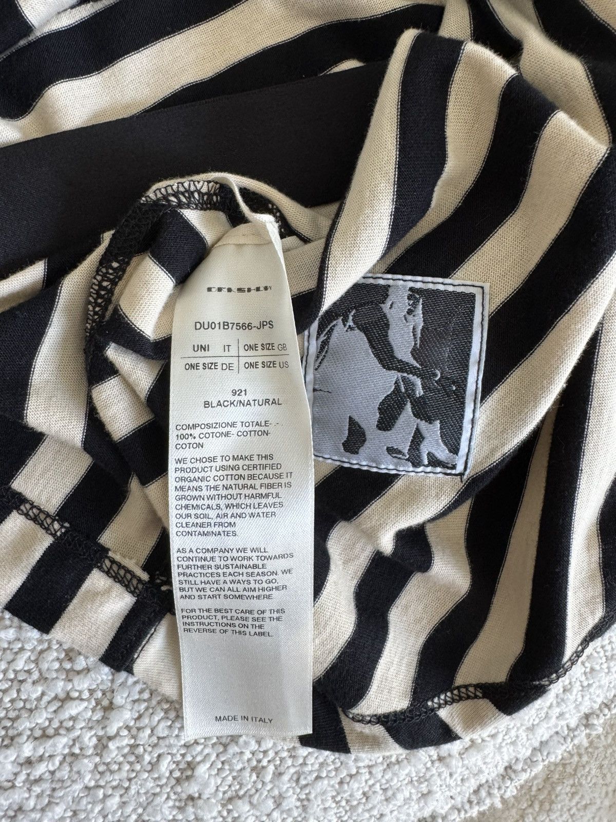 Rick Owens DRKSHDW Crater Striped Sweatshirt