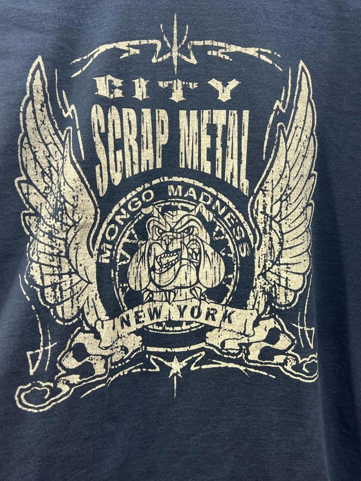 Designer Vintage 90s Y2K City Scrap Metal Grunge T Shirt NYC 2XL Size US XXL / EU 58 / 5 - 1 Thumbnail