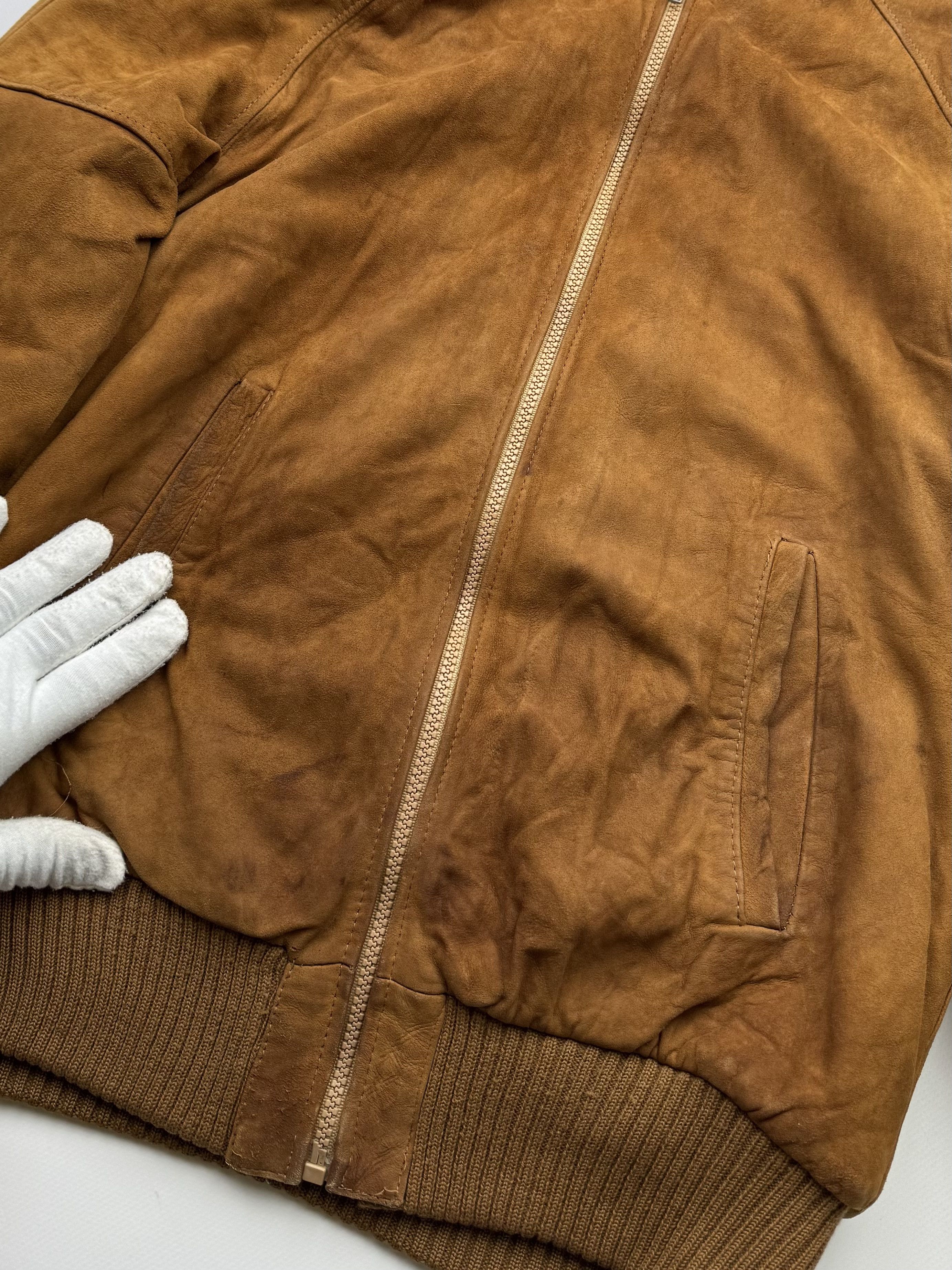 Vintage Vintage Thrashed Leather Bomber Jacket B431(V198)E2 Size US M / EU 48-50 / 2 - 5 Thumbnail