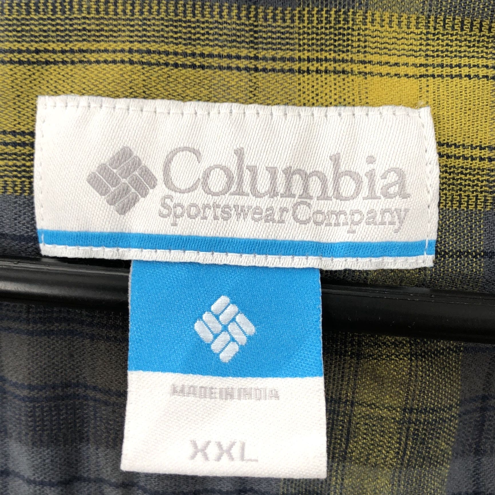 Vintage Columbia Shirt Mens Green Blue Long Sleeve Collared Plaid Button-Up 2XL Regular Casual All Season Lightweight Classic Mens Size US XXL / EU 58 / 5 - 6 Thumbnail