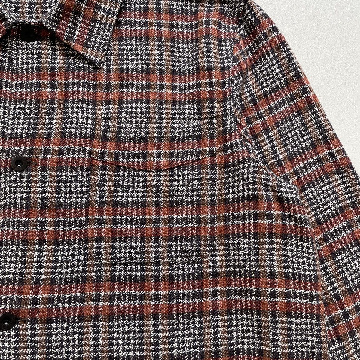 Our Legacy Crepe Tweed Check Flannel Box Shirt Size US M / EU 48-50 / 2 - 7 Thumbnail