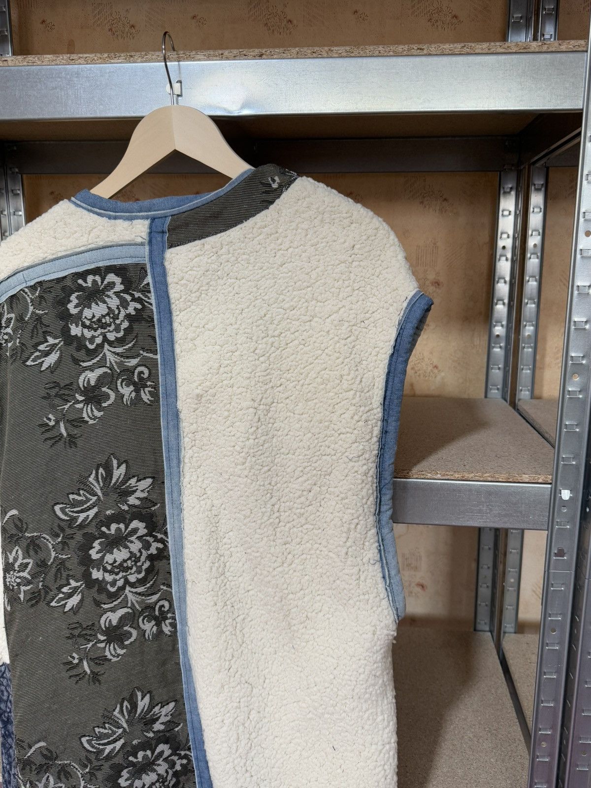 Designer × Free People Rare Luxury Free People Ramble On Oversize Vest Patchwork Size XS / US 0-2 / IT 36-38 - 16 Thumbnail