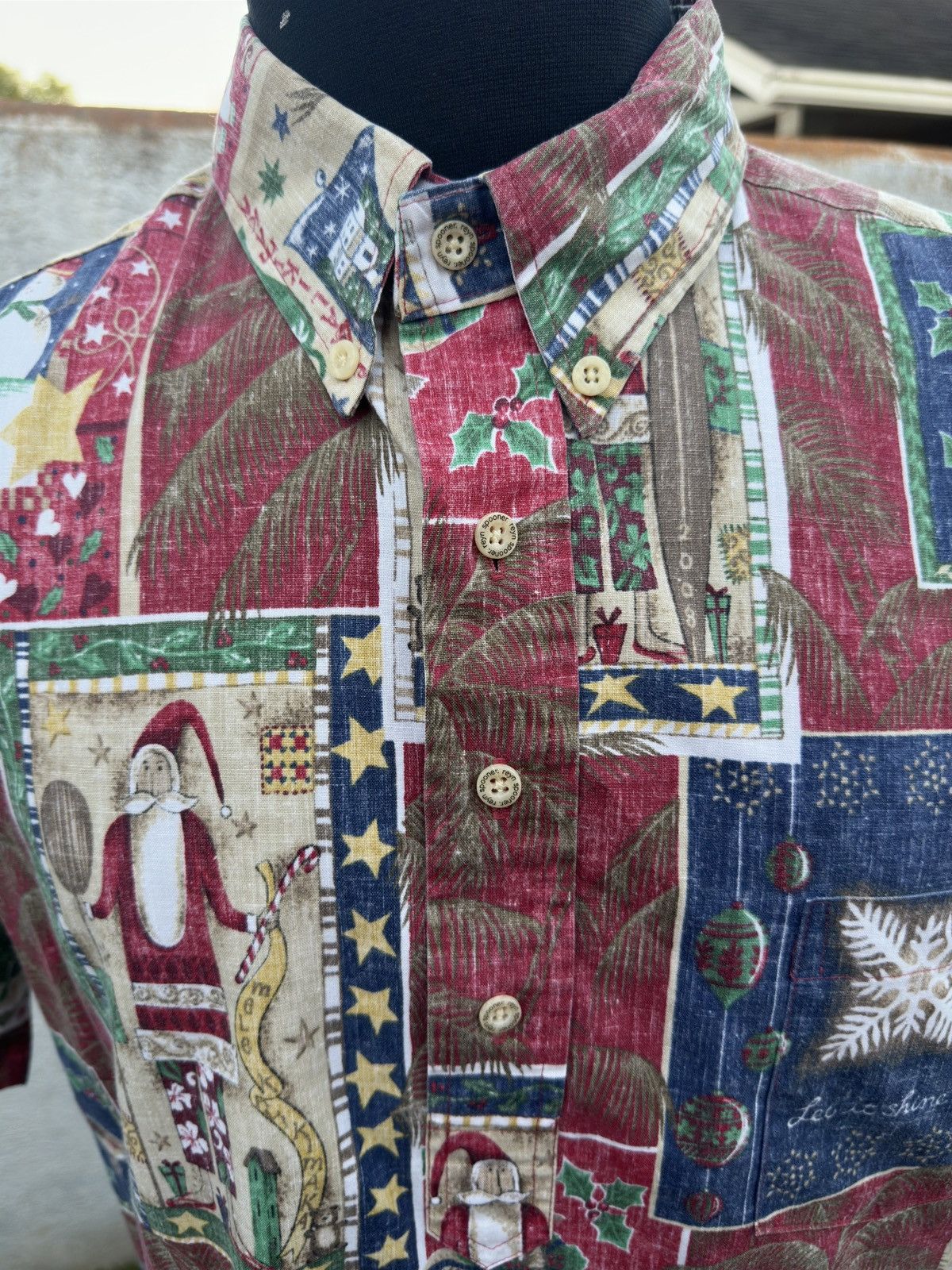 Reyn Spooner PreOwned Reyn Spooner Mele Kalikimaka Multicolored Men's L Size US L / EU 52-54 / 3 - 3 Thumbnail