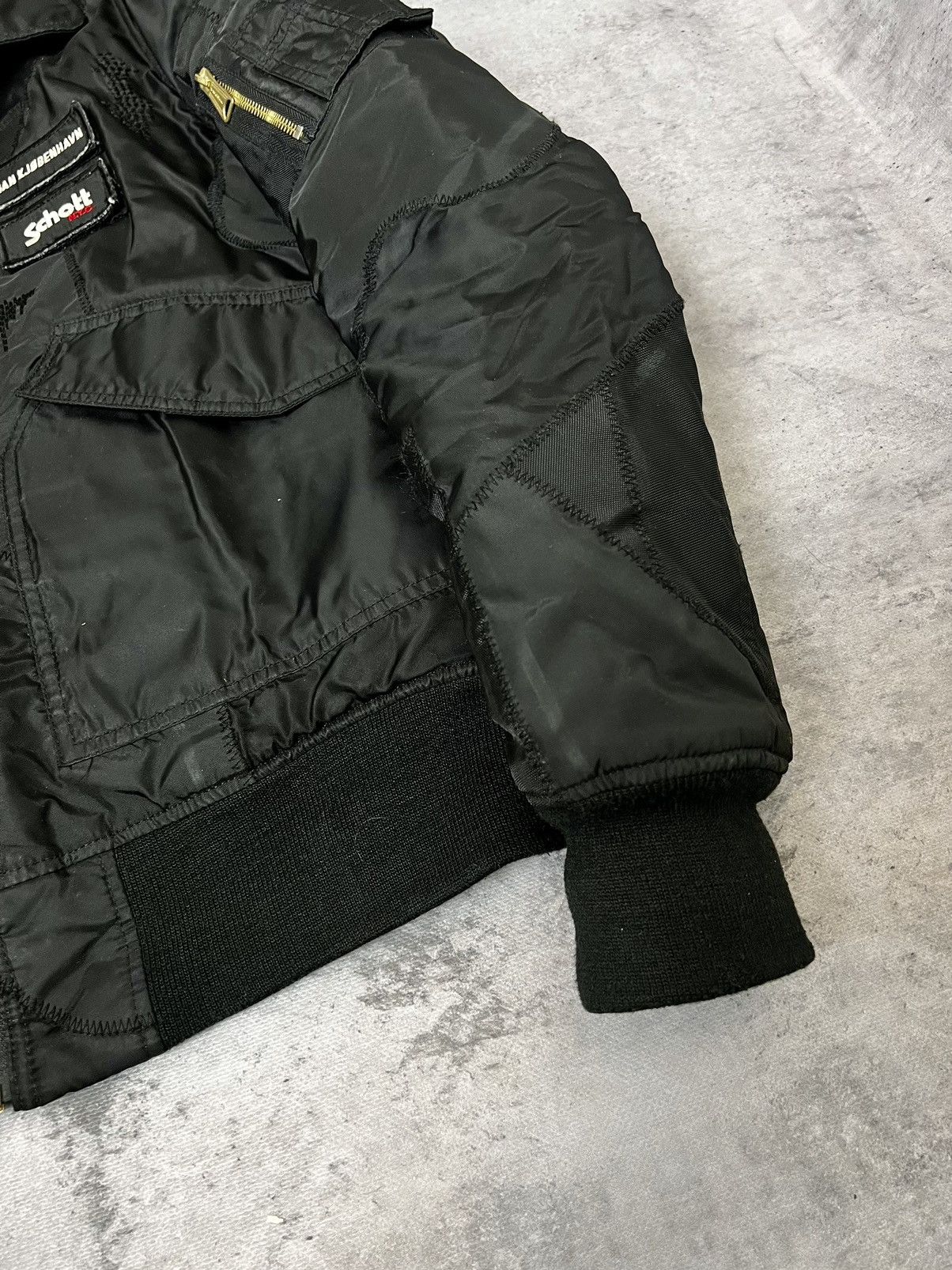 Han Kjobenhavn × Schott Schott x Han Kjøbenhavn patchwork MA-1 military jacket Size US L / EU 52-54 / 3 - 5 Thumbnail