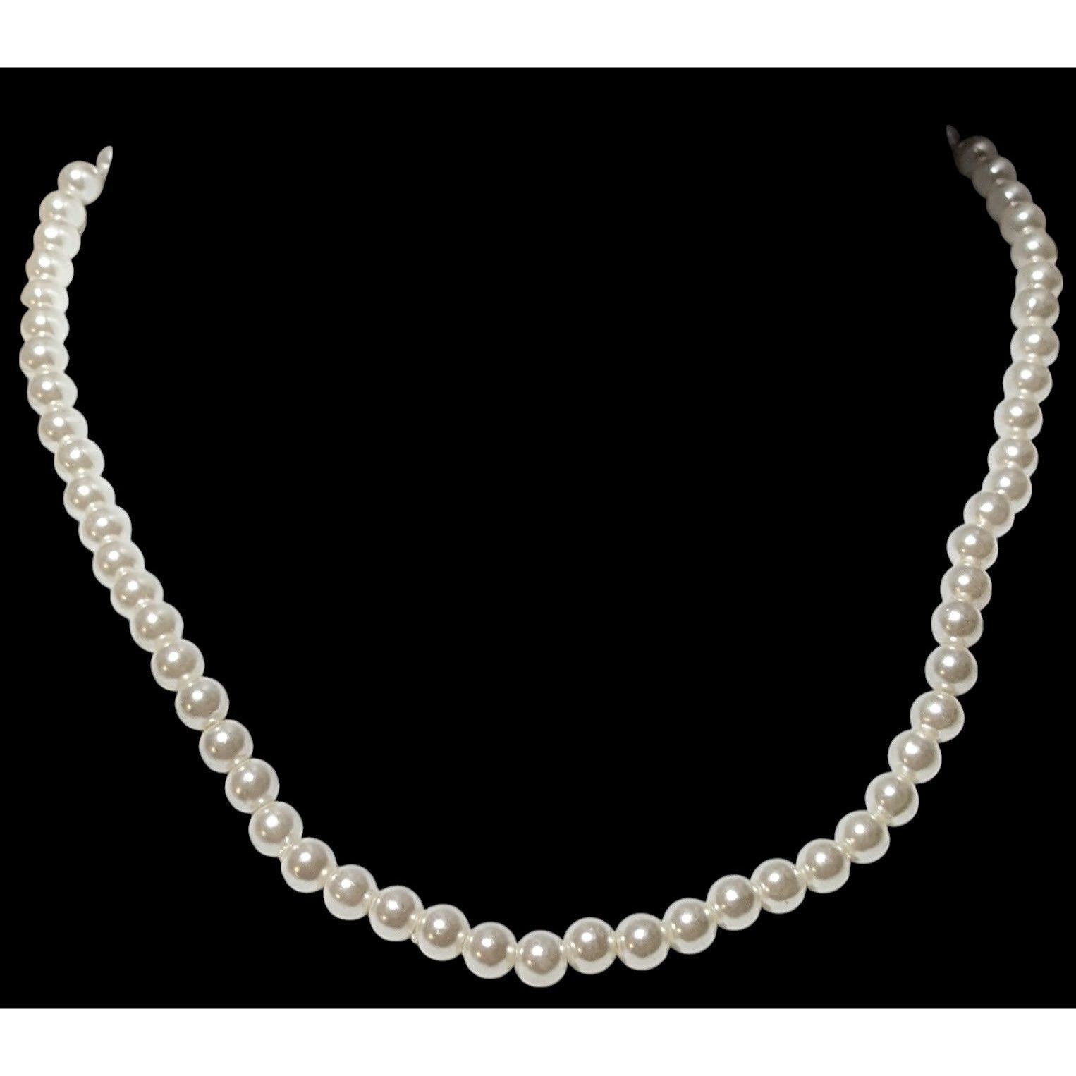 Other Casual White Faux Pearl Beaded Necklace Size ONE SIZE - 2 Thumbnail