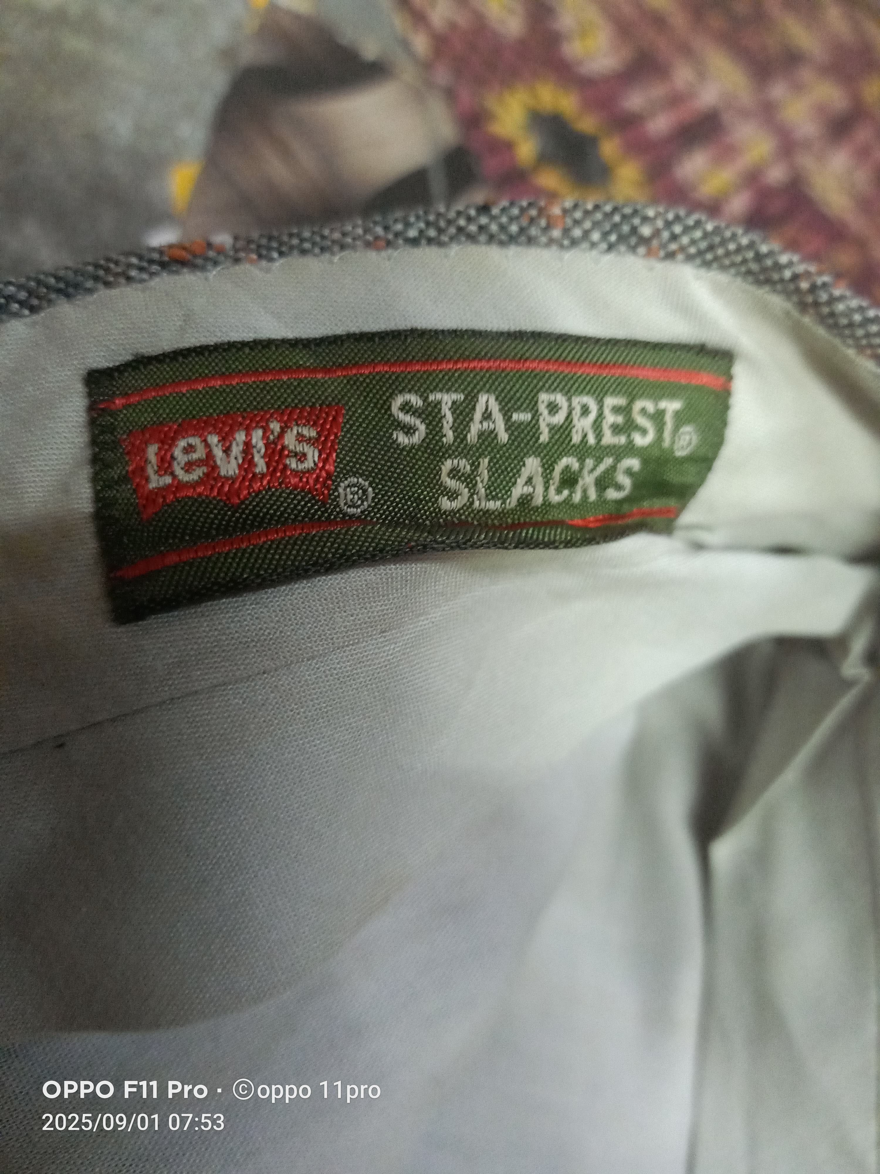 Levi's Vintage Clothing 🌟 Levi's 70s Vintage Sta Prest Slack Men 🌟 Size US 33 - 9 Thumbnail