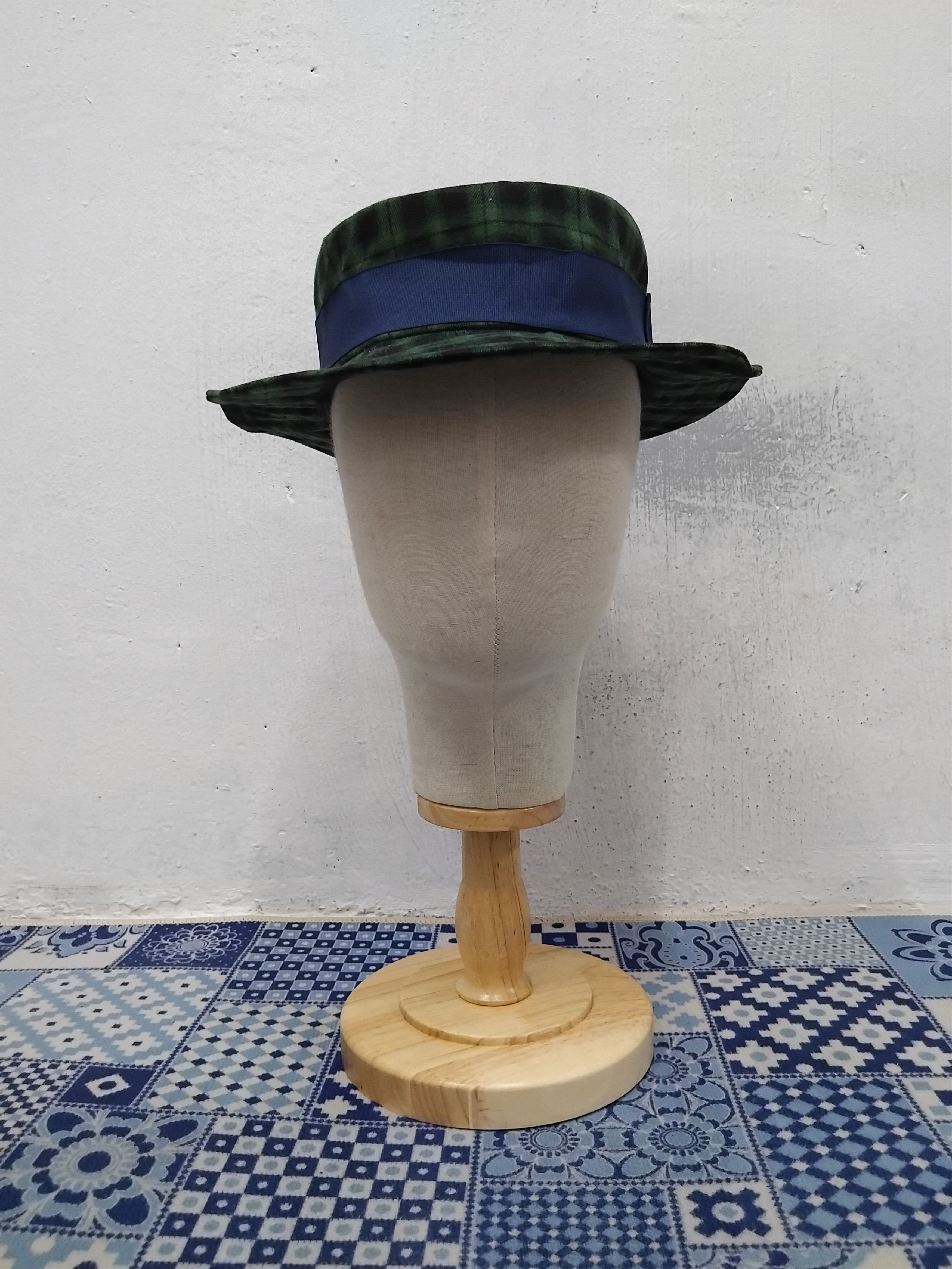 Japanese Brand 💥OZOC Japanese brand checkered green hat Size 36 - 6 Thumbnail