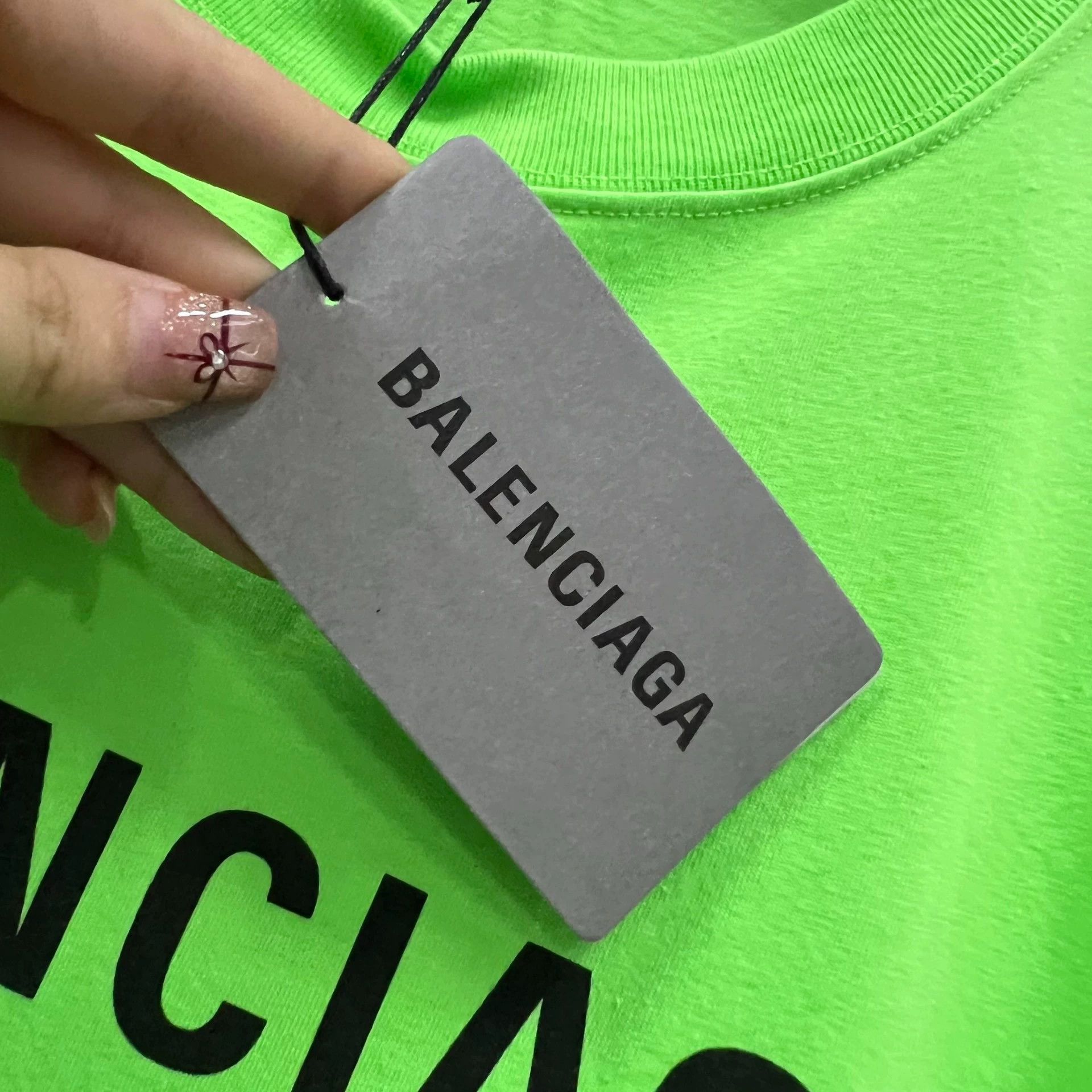 Balenciaga Balenciaga fluorescent green long-sleeved shirt Size US XS / EU 42 / 0 - 4 Thumbnail