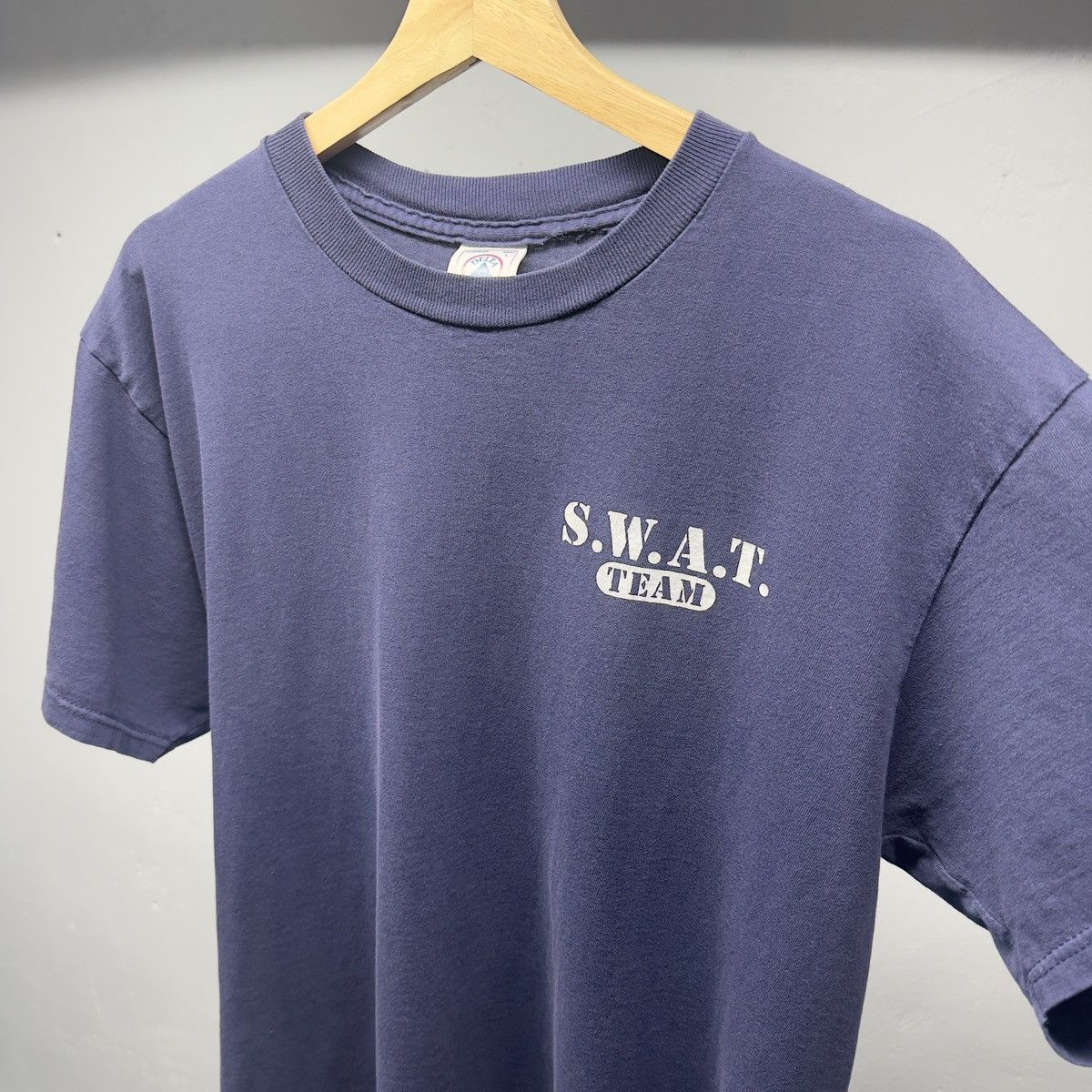 Vintage SWAT Team Jesus Shirt ERD Grunge Thrashed Faded Distressed Size US L / EU 52-54 / 3 - 4 Thumbnail