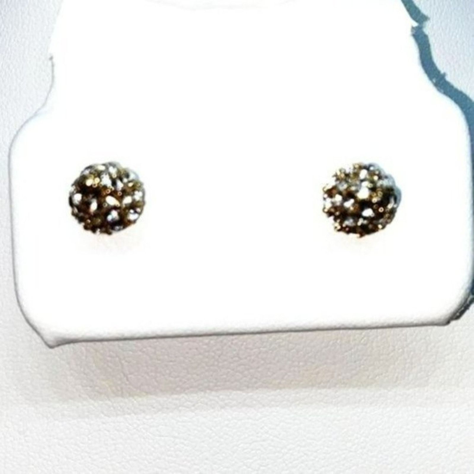 Handmade Christmas Tree Gold-Tone Rhinestone Stud Earrings Size ONE SIZE - 2 Thumbnail