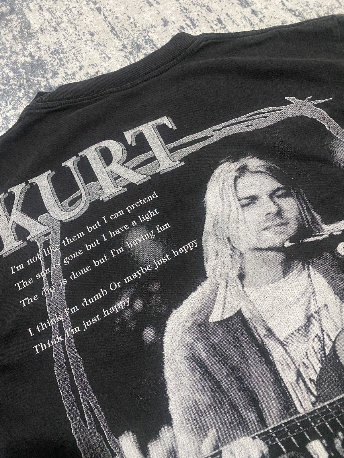 Band Tees Nirvana vintage band tee fullprint tee Size US L / EU 52-54 / 3 - 7 Thumbnail