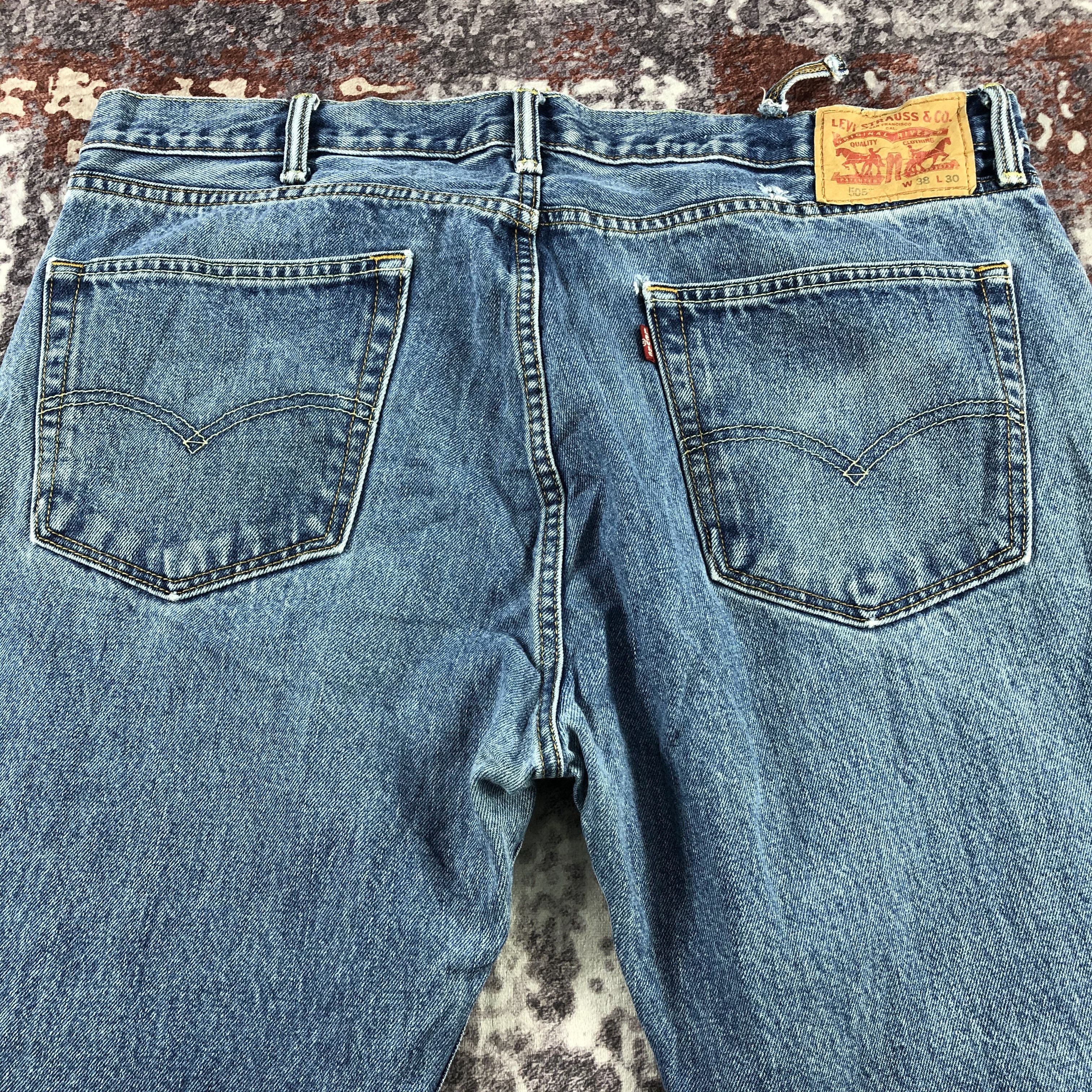 Levi's × Vintage Vintage Blue Wash Levis 505 Jeans-JM2873 Size US 39 - 5 Thumbnail