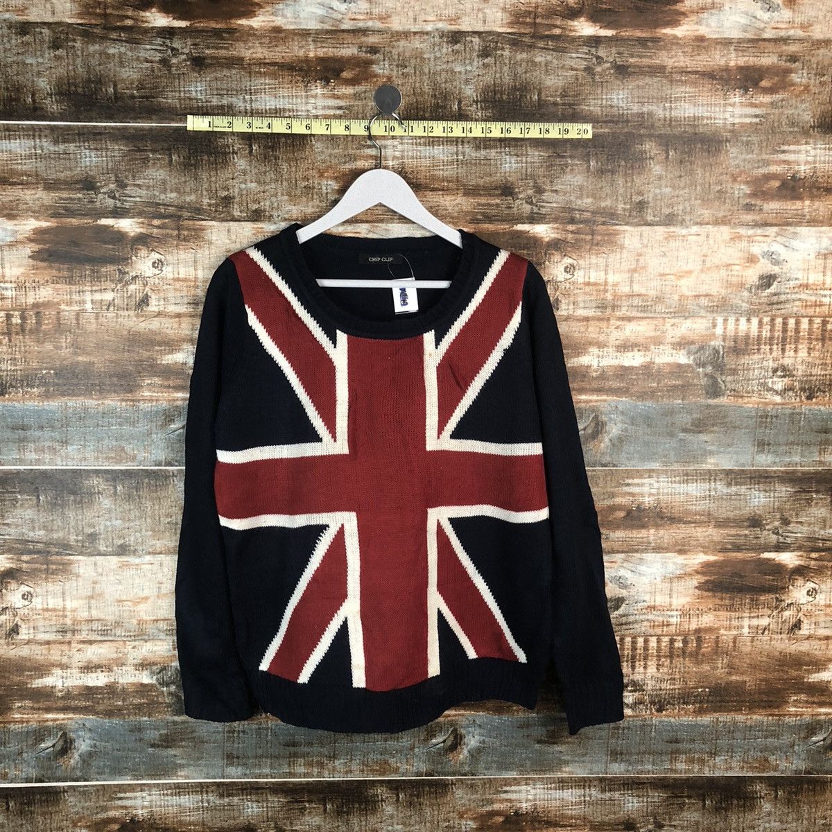 Vintage Chip Club Red British flag Knitwear #A1850 Size M / US 6-8 / IT 42-44 - 1 Thumbnail