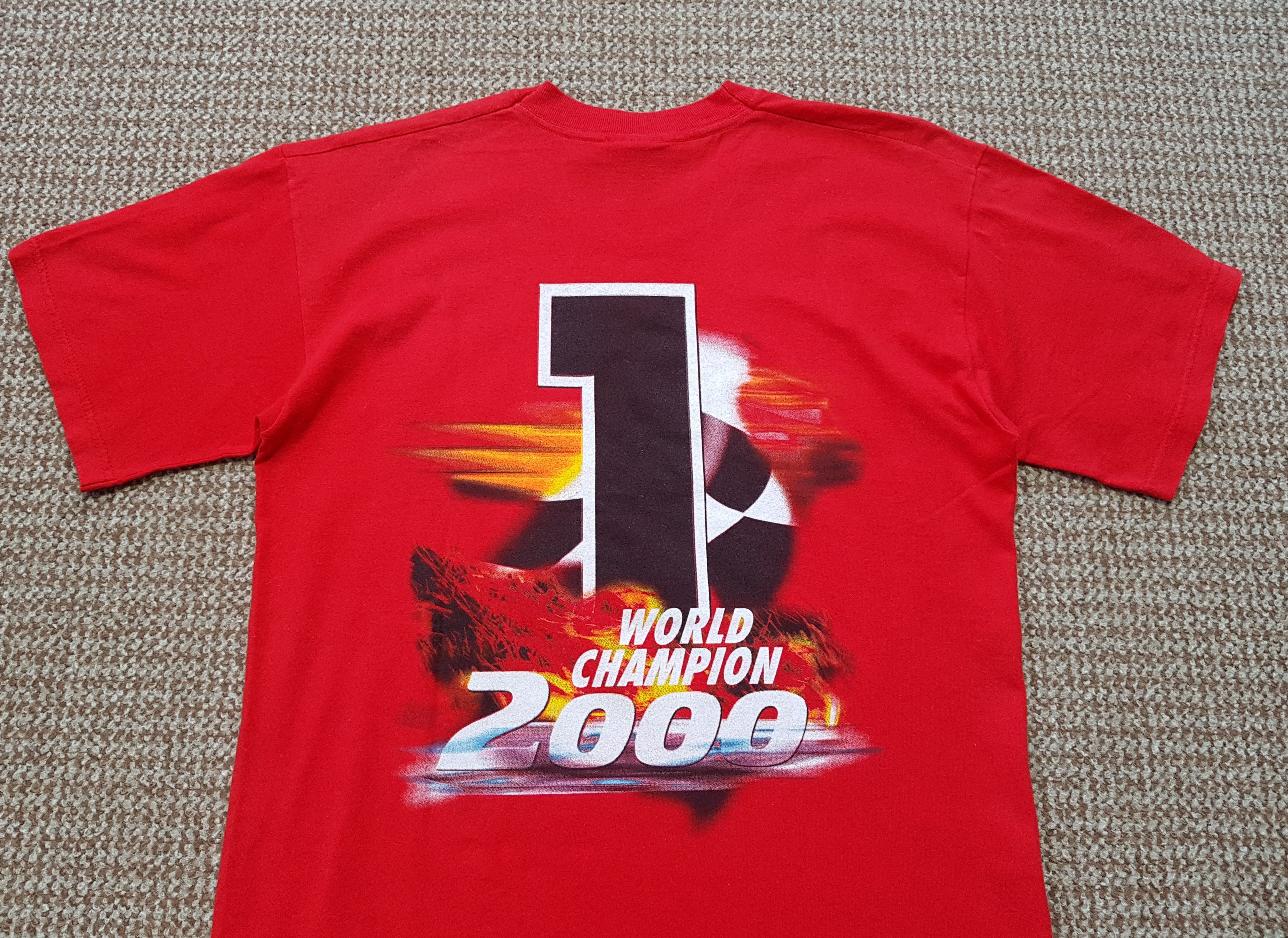 Formula 1 MICHAEL SCHUMACHER F1 2000 CHAMPION FERRARI T SHIRT Size US M / EU 48-50 / 2 - 15 Thumbnail