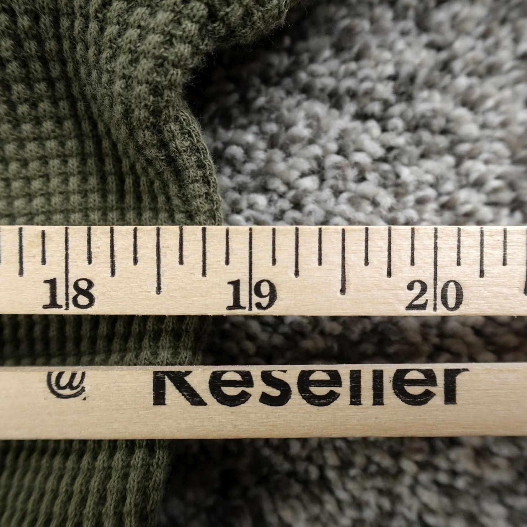 Everlane Everlane Shirt Mens L Green Organic Cotton Waffle Thermal Henley Long Sleeve Size US L / EU 52-54 / 3 - 6 Thumbnail