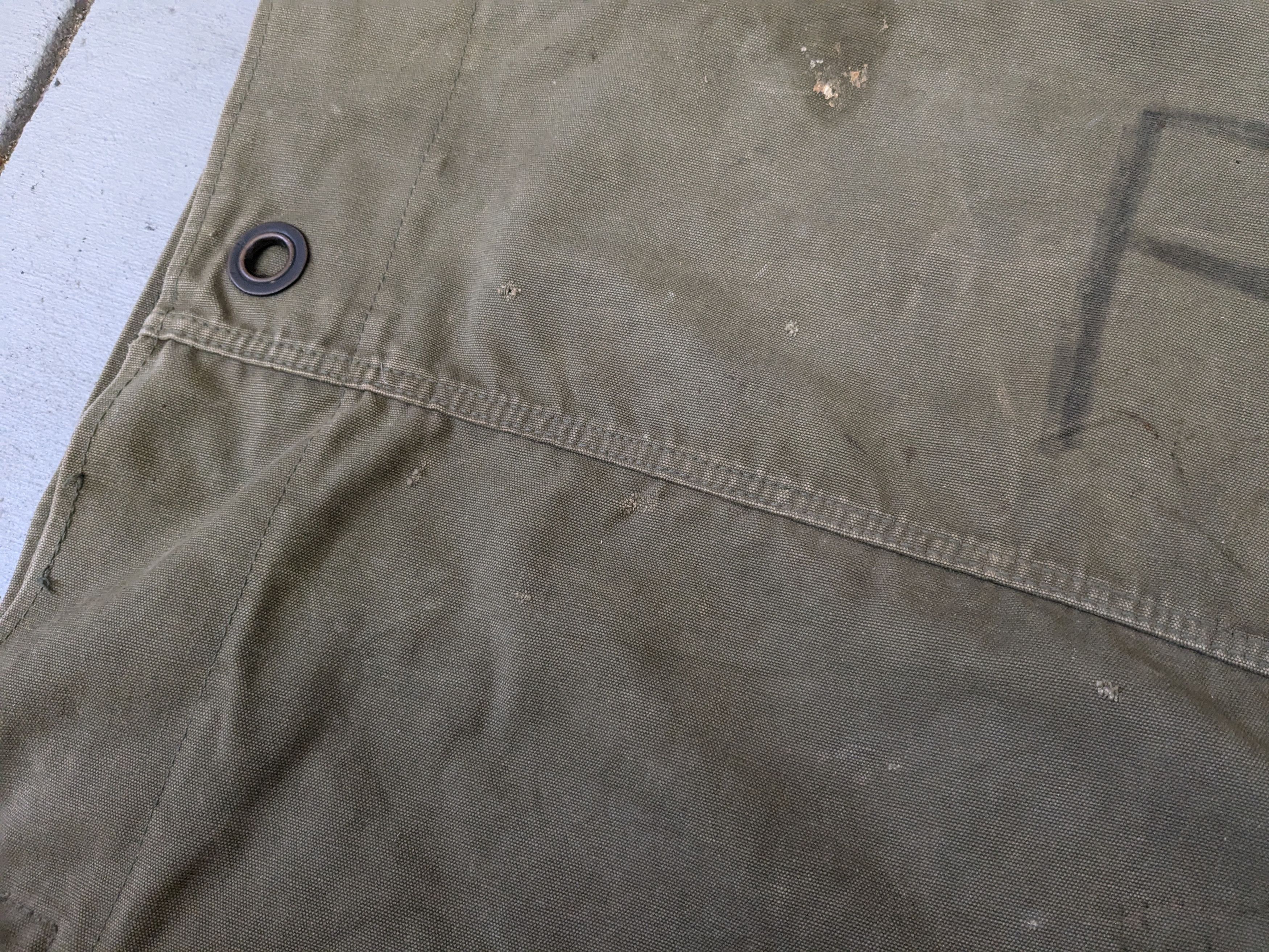 Vintage Vintage Military Duffle Bag Backpack Olive Green Canvas Size ONE SIZE - 11 Thumbnail