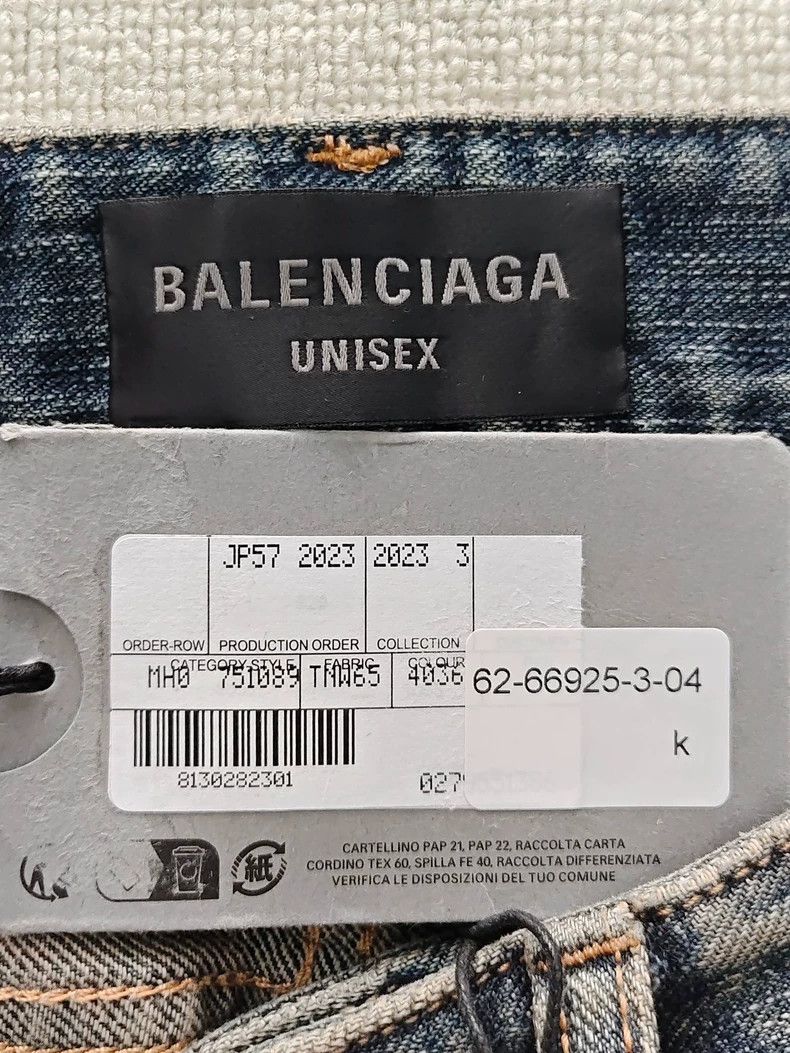 Balenciaga Balenciaga size xs 23fw Bootcut Slightly Raised Denim Pants Size US 28 / EU 44 - 5 Thumbnail