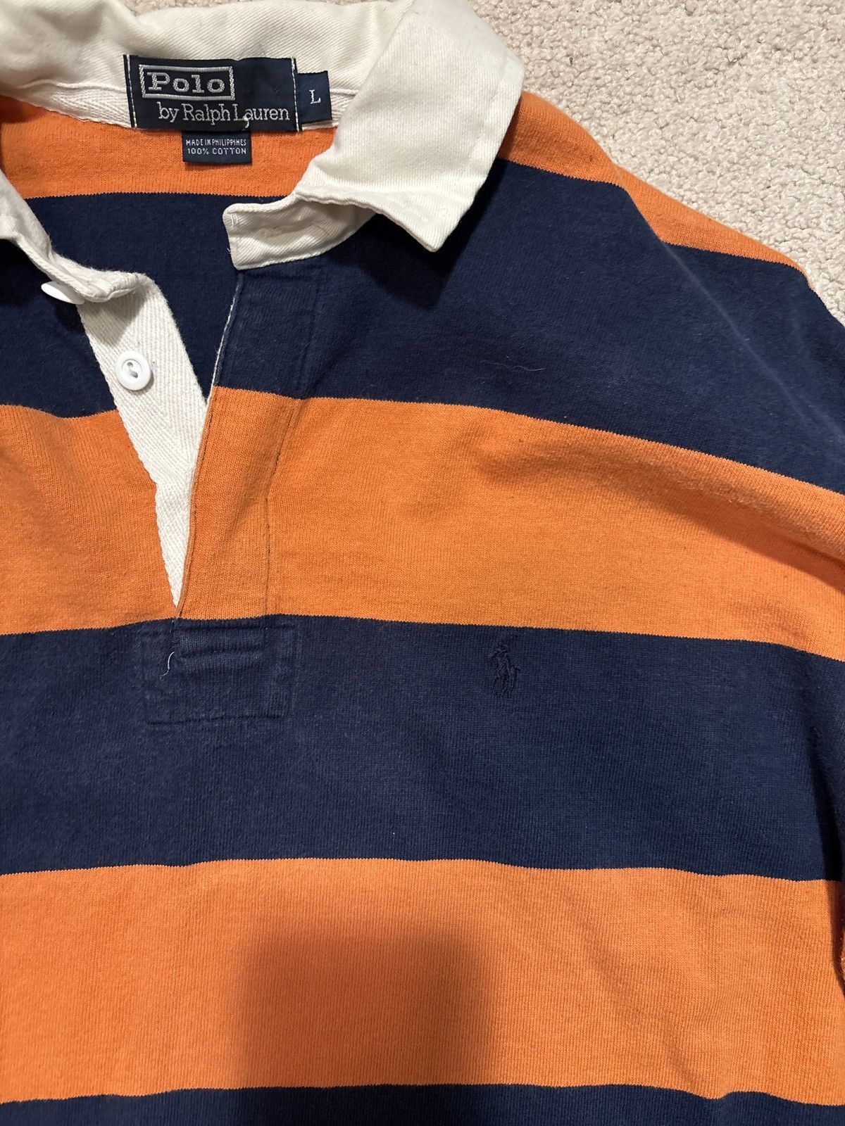 Polo Ralph Lauren Vintage Striped Polo Rugby Size US L / EU 52-54 / 3 - 3 Thumbnail