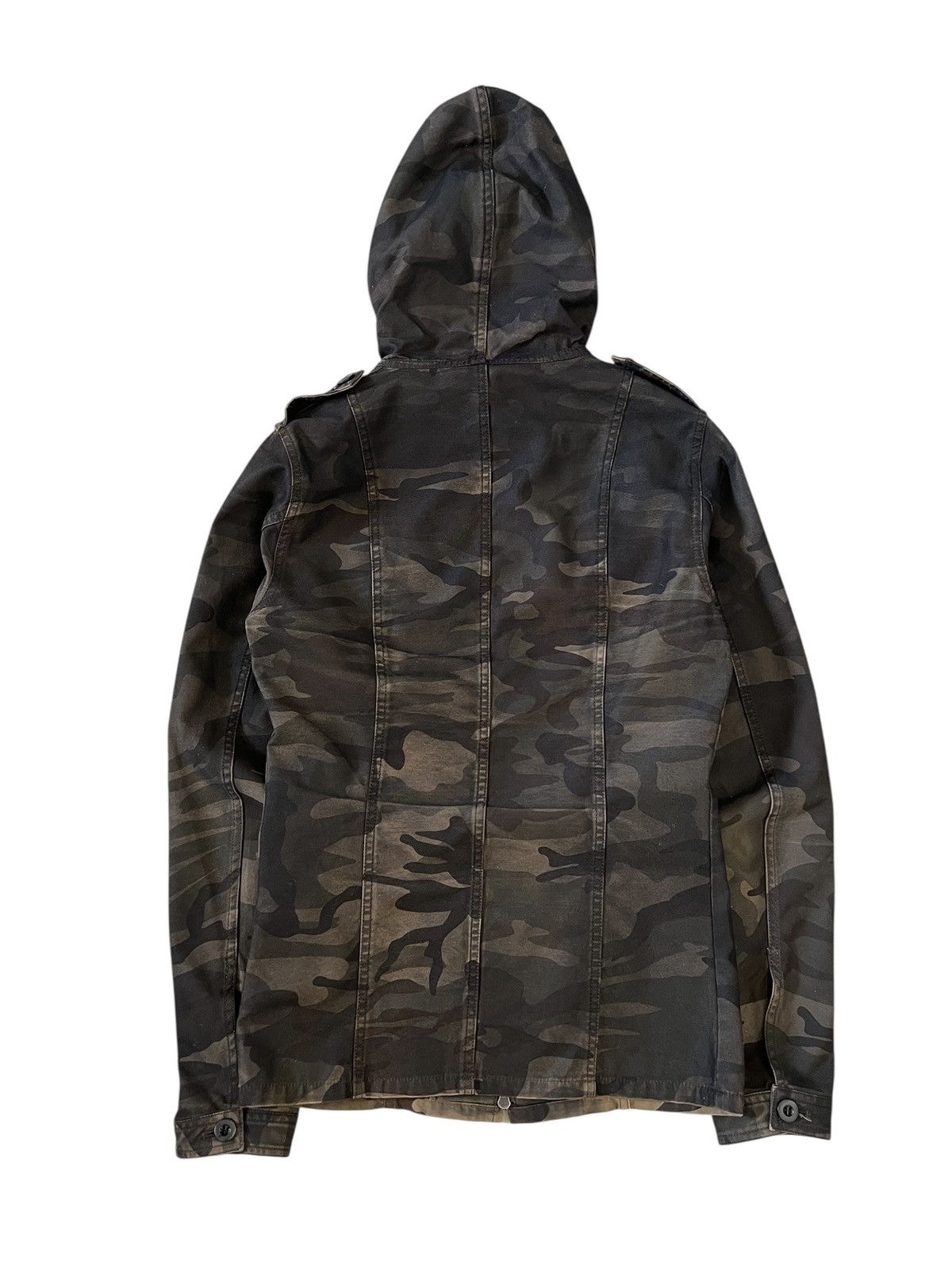 Shellac 2000s Shellac Camo Hooded Tactical Zipper Jacket Size US S / EU 44-46 / 1 - 3 Thumbnail