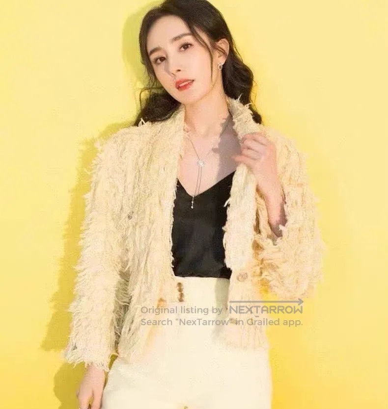 Chanel Chanel 21C yellow cotton single-breasted long-sleeved tass Size M / US 6-8 / IT 42-44 - 8 Thumbnail