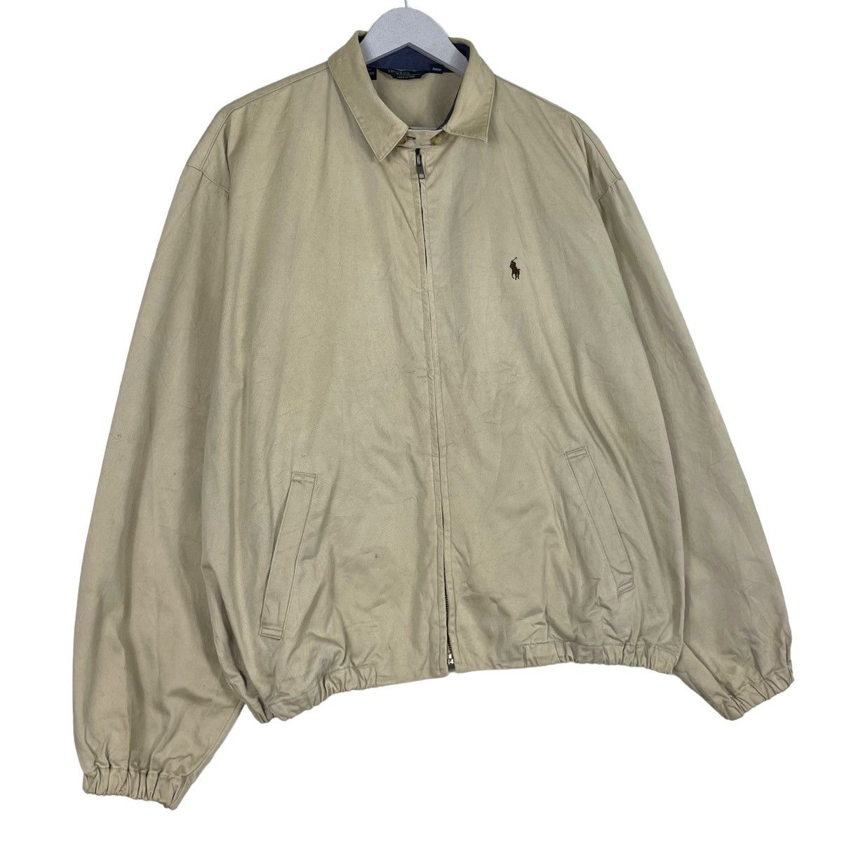 Polo Ralph Lauren × Vintage 💥90s BEIGE WORKER POLO RALPH LAUREN JACKET Size US XL / EU 56 / 4 - 3 Thumbnail
