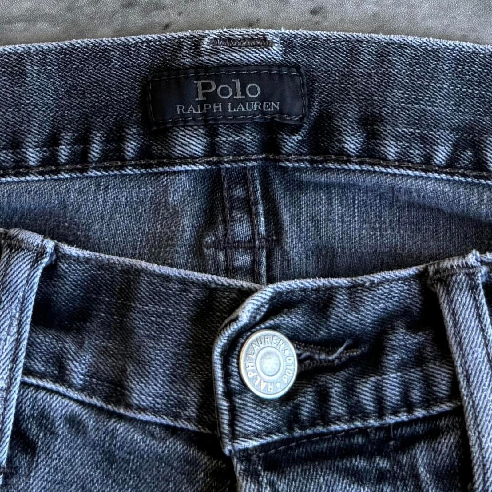 Polo Ralph Lauren Vintage Y2K Polo Ralph Lauren Embroidered Faded Grey Jeans Size US 32 / EU 48 - 3 Thumbnail