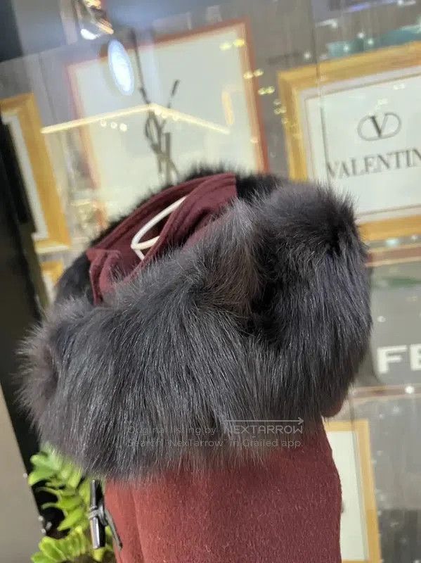Burberry Burberry Red Wool Winter Coat with Hood. Size S / US 4 / IT 40 - 4 Thumbnail