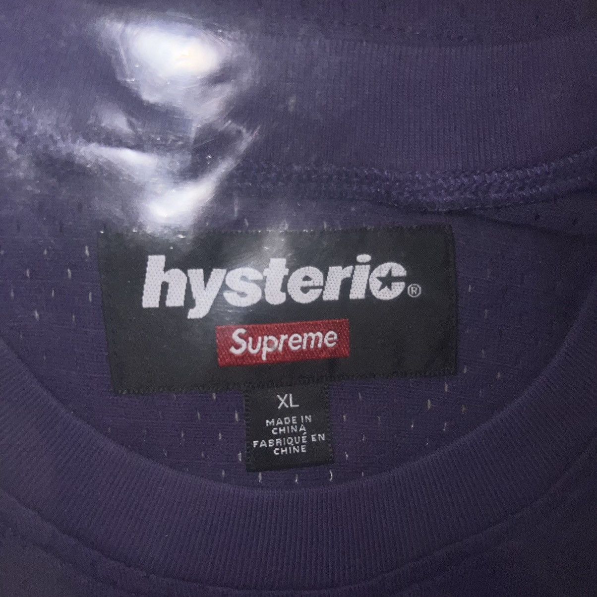 Hysteric Glamour × Supreme Supreme Hysteric Glamour Mesh L/S Top Purple Jersey Size: XL Size US XL / EU 56 / 4 - 4 Thumbnail