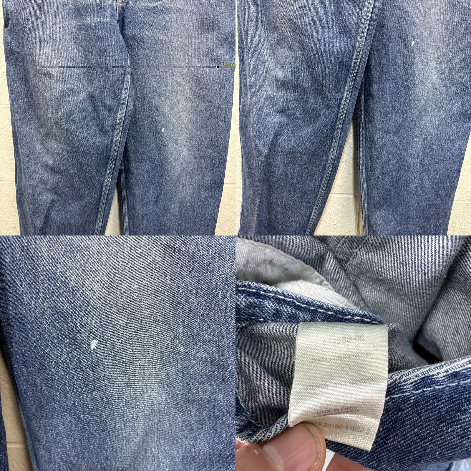 Vintage VINTAGE? No. C.E. Schmidt Bib Overalls Mens 34x30 Blue Denim Carpenter Workwear Utility Shirt Pants Jeans 5-Pocket Design Workwear Grunge 90s Mens Size US 34 / EU 50 - 8 Thumbnail