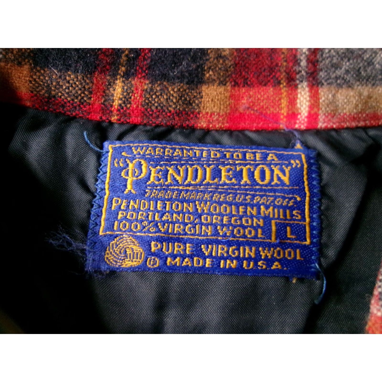 Pendleton VINTAGE Pendleton Wool Shirt Jacket Mens L Red Plaid Two Chest Pockets Virgin Shirt Jacket Mens L Red Plaid Two Chest Pockets Virgin Size US L / EU 52-54 / 3 - 6 Thumbnail