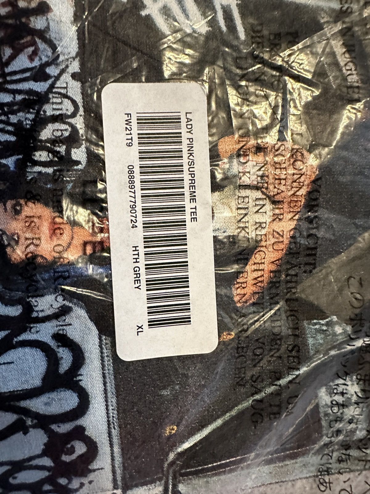 Supreme Supreme Lady Pink Tee FW21 Gray Size US XL / EU 56 / 4 - 3 Thumbnail