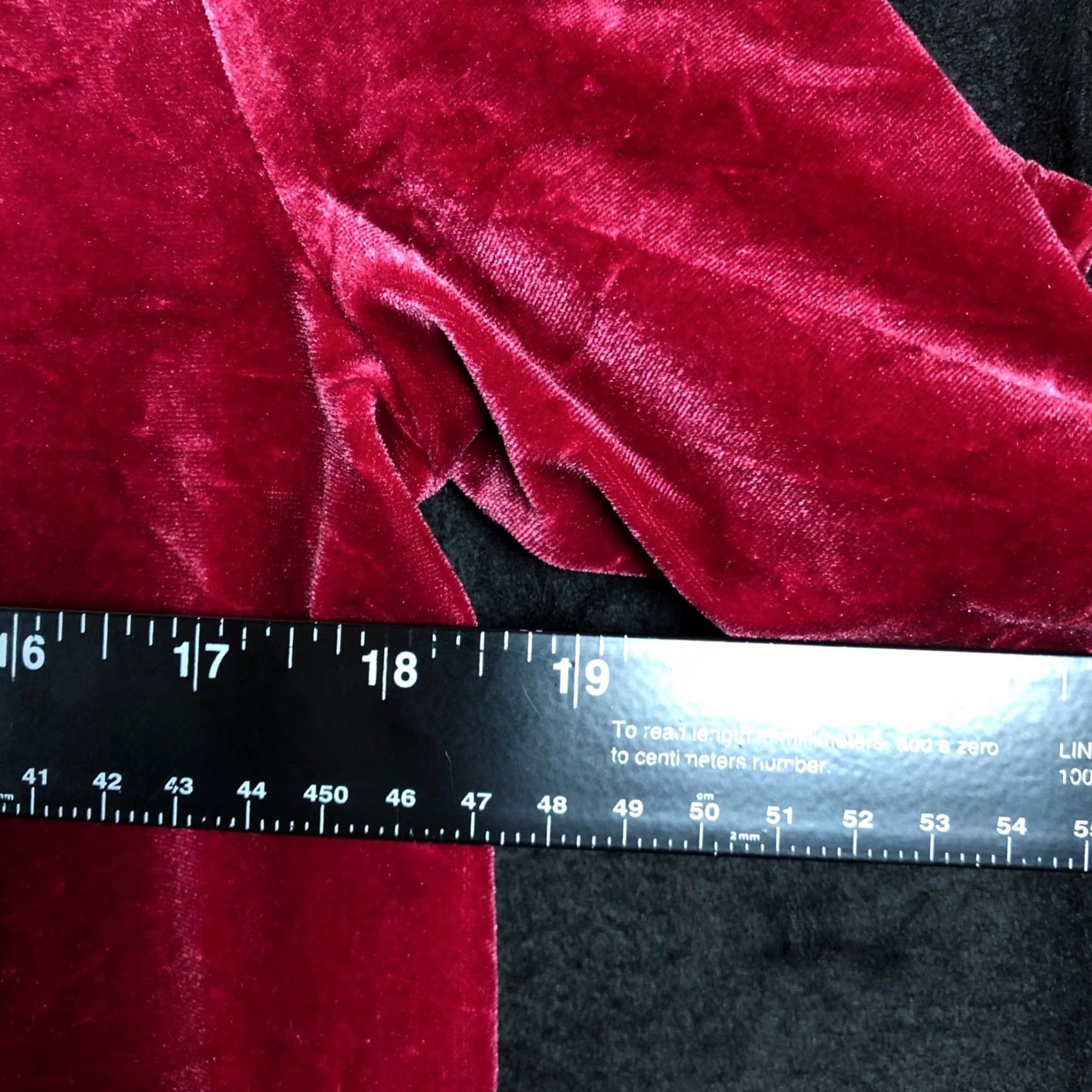 Loft LOFT Outlet Womens Blouse Red Velvet Crew Neck Short Sleeve Stretch M | Solid Polyester Spandex Size M / US 6-8 / IT 42-44 - 6 Thumbnail