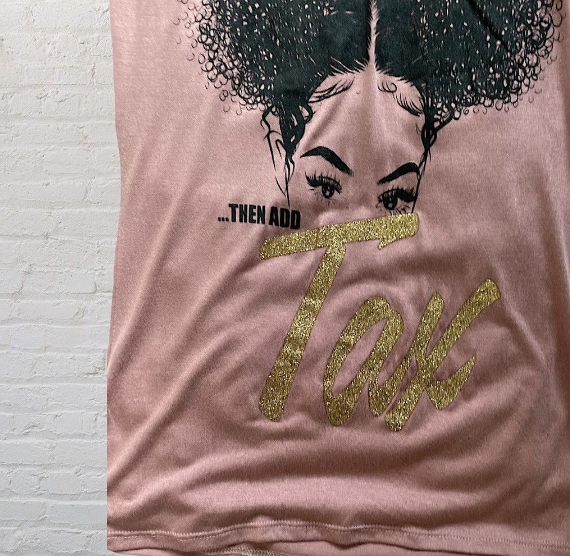 Other HEATHER MAUVE SPARKLY GOLD EMBELLISHED TSHIRT TEE TOP Size M / US 6-8 / IT 42-44 - 5 Thumbnail