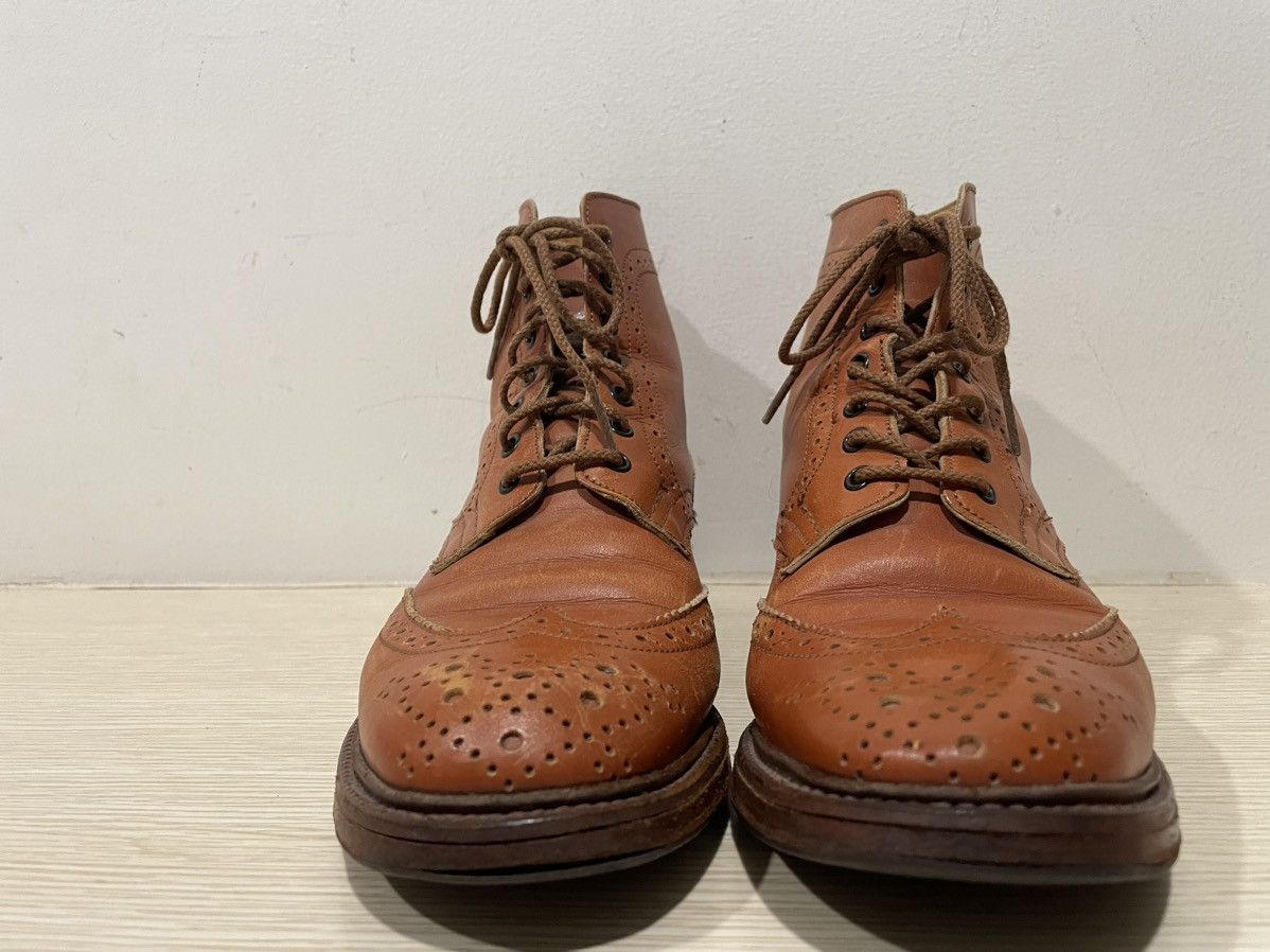 Tricker's Trickers Wingtip Boots Full Leather Made in England 🏴󠁧󠁢󠁥󠁮󠁧󠁿 Unisex Size US 5.5 / EU 38 - 3 Thumbnail