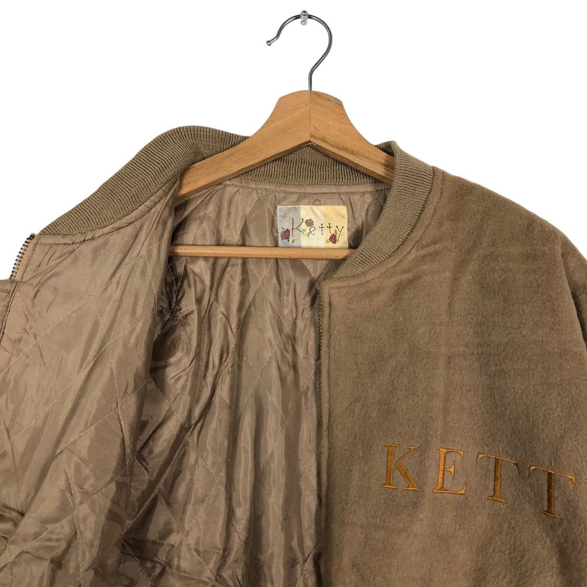 Japanese Brand 🔥Vintage Bomber Varsity Wool Jacket Ketty Issey Miyake Size US L / EU 52-54 / 3 - 10 Thumbnail