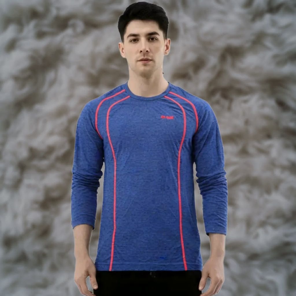 Layer 8 Bergans NorwayBlue Layer Shirt Mens Large 100% Merino Wool Outdoor Hiking Shirt Pullover Breathable Moisture Wicking Thermal Size US L / EU 52-54 / 3 - 1 Thumbnail
