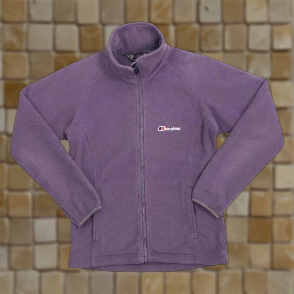 Berghaus Berghaus Classic Mini Logo Purple Zip Fleece Sweatshirt Women's Small Shirt Size S / US 4 / IT 40 - 1 Thumbnail