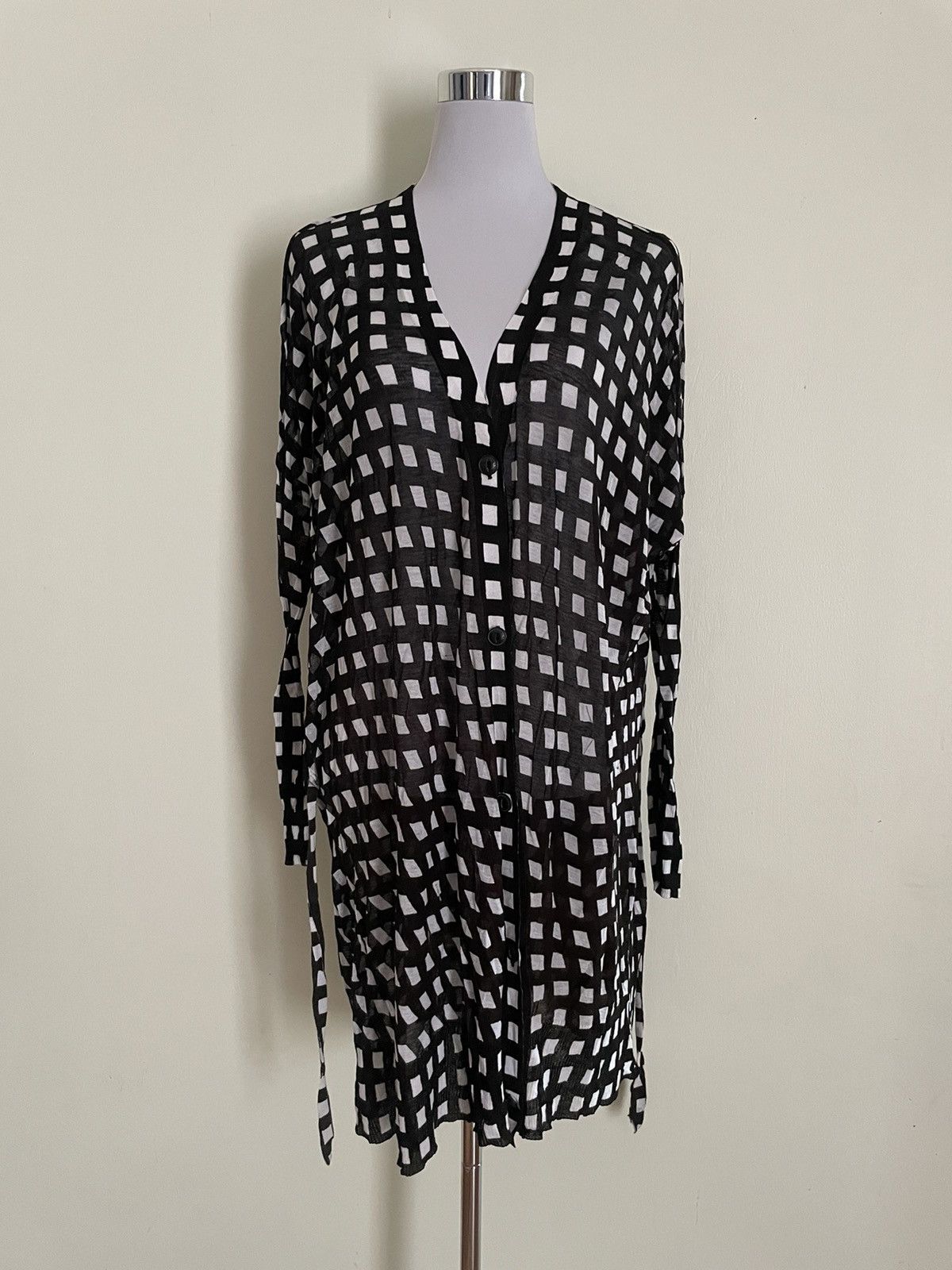 Rag & Bone Rag & Bone Belted Rope Black White Midi Dress Size S / US 4 / IT 40 - 2 Thumbnail