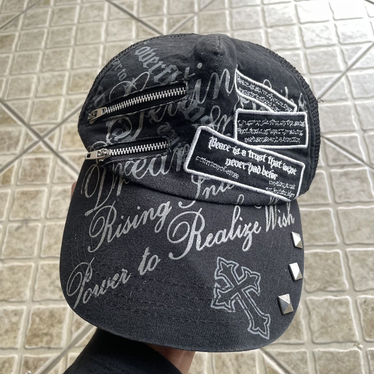 If Six Was Nine Zip cross studded trucker hat Size ONE SIZE - 2 Thumbnail