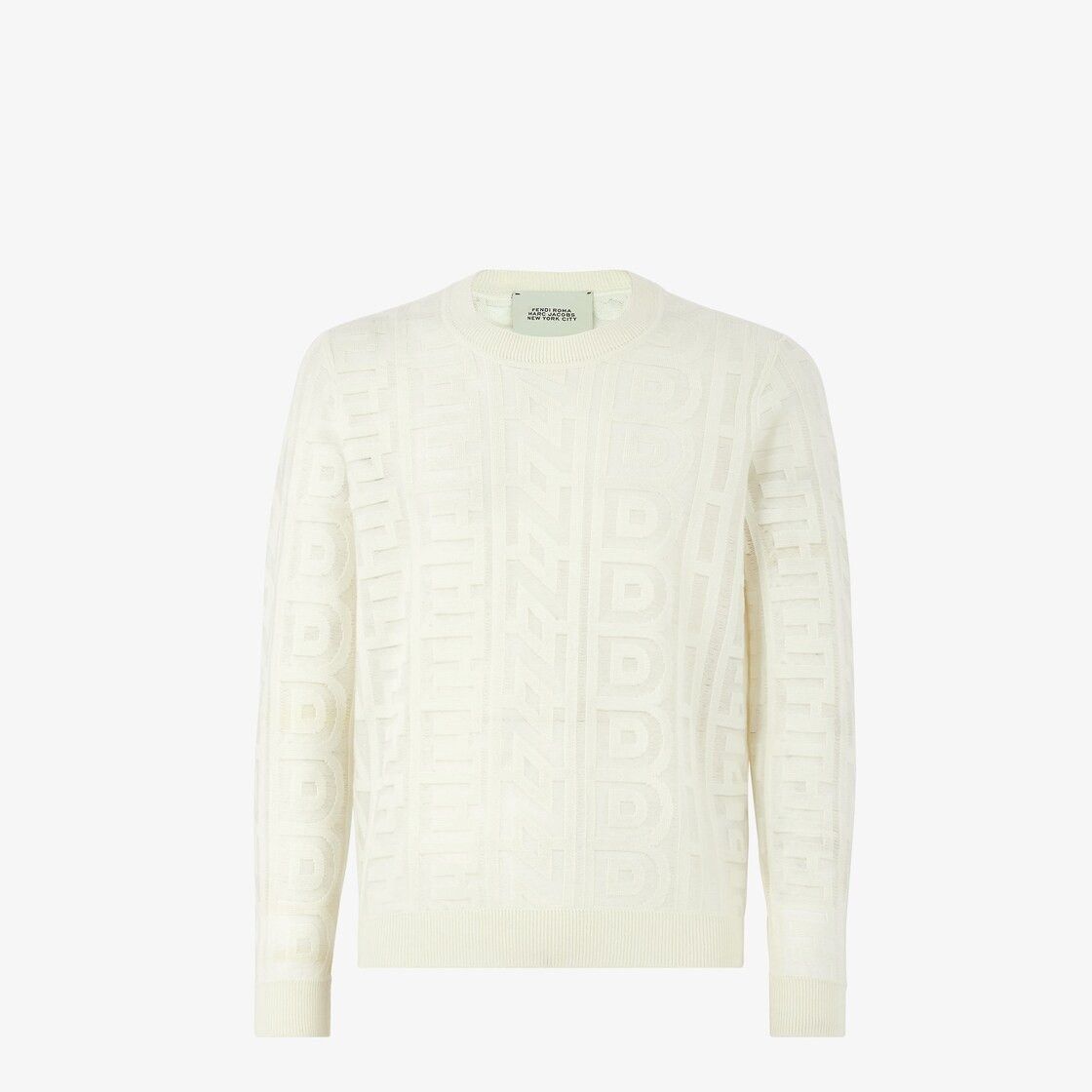 Fendi o1w1db10724 Pullover in Off White Size US L / EU 52-54 / 3 - 1 Thumbnail