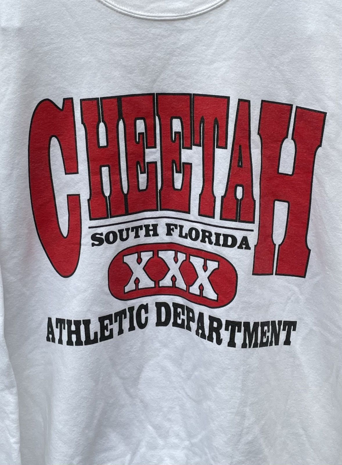 Hanes VTG 90s hanes cheetah south florida strip club XXX crewneck Size US L / EU 52-54 / 3 - 3 Thumbnail