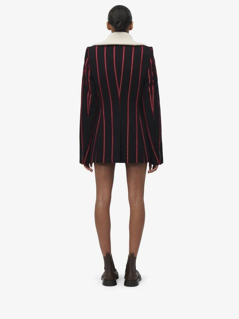 Alexander McQueen o1srvl11e0226 Blazer Stripe Jacket In Multicolor Size M / US 6-8 / IT 42-44 - 6 Thumbnail