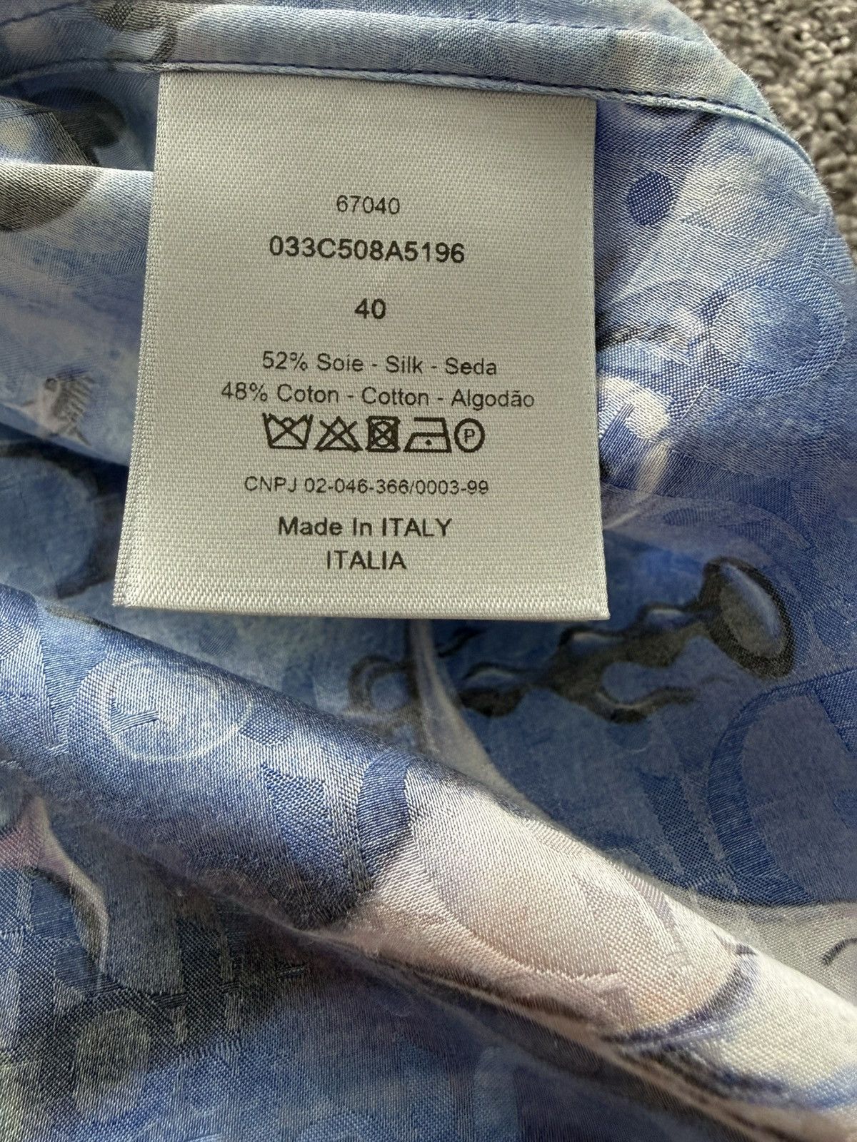 Dior Dior x Kenny Scharf Oblique Button up Shirt - 40 Size US M / EU 48-50 / 2 - 8 Thumbnail