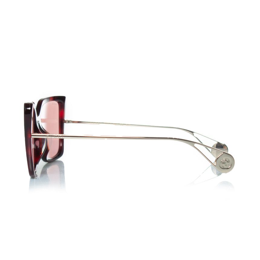 Gucci Gucci, pink oversized Havana sunglasses Size ONE SIZE - 5 Thumbnail